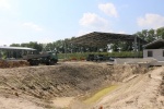 Építkezés az iszapülepítő területén 2014-ben